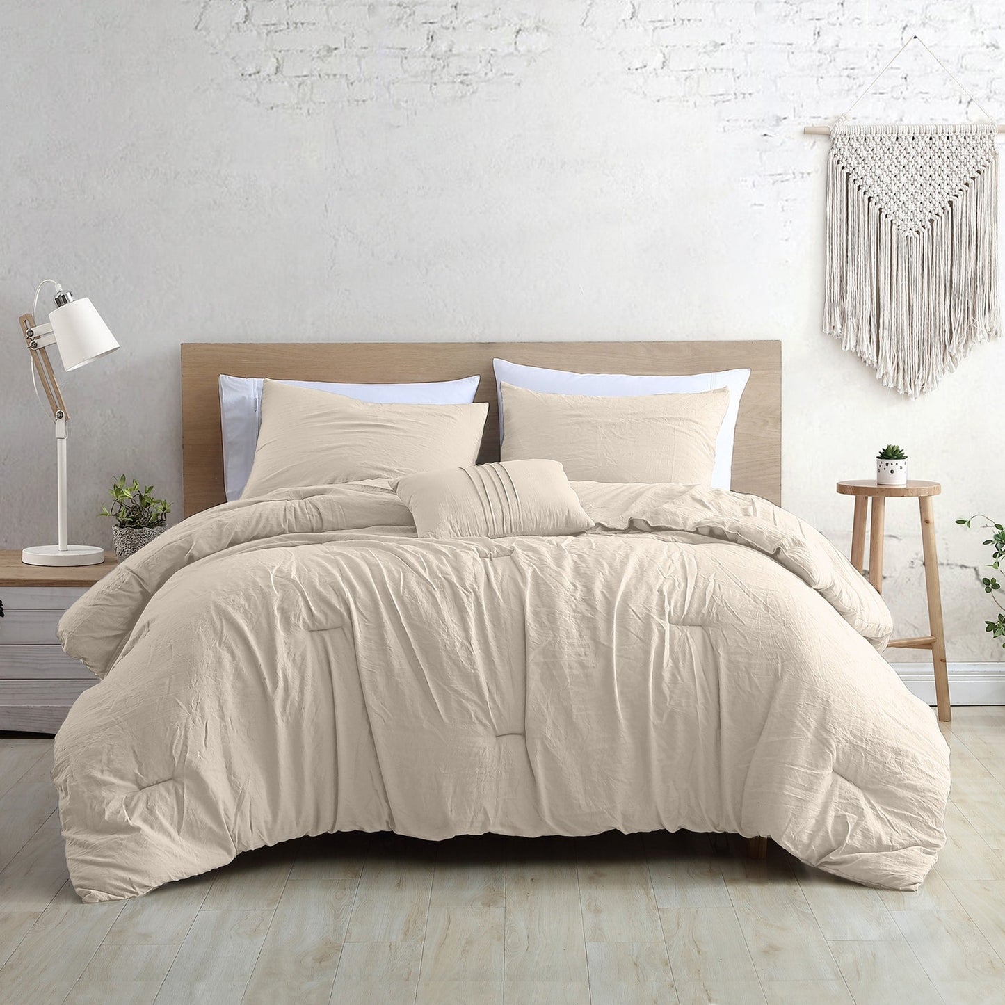 Modern Threads Braelyn 4-Piece Garment-Washed Comforter Set