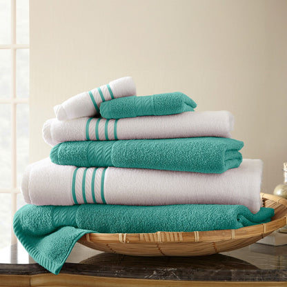 Modern Threads Quick Dry Stripe 6-piece Towel Set
