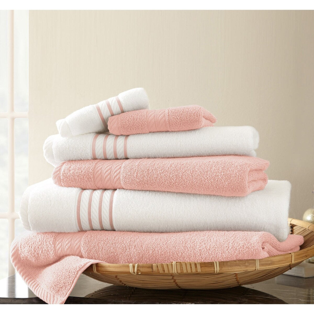 Modern Threads Quick Dry Stripe 6-piece Towel Set