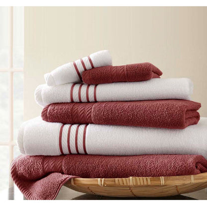Modern Threads Quick Dry Stripe 6-piece Towel Set