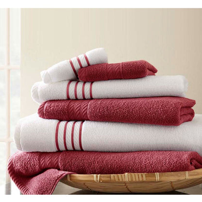 Modern Threads Quick Dry Stripe 6-piece Towel Set