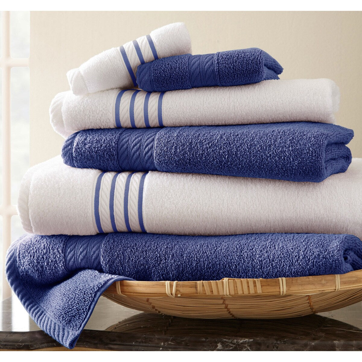Modern Threads Quick Dry Stripe 6-piece Towel Set