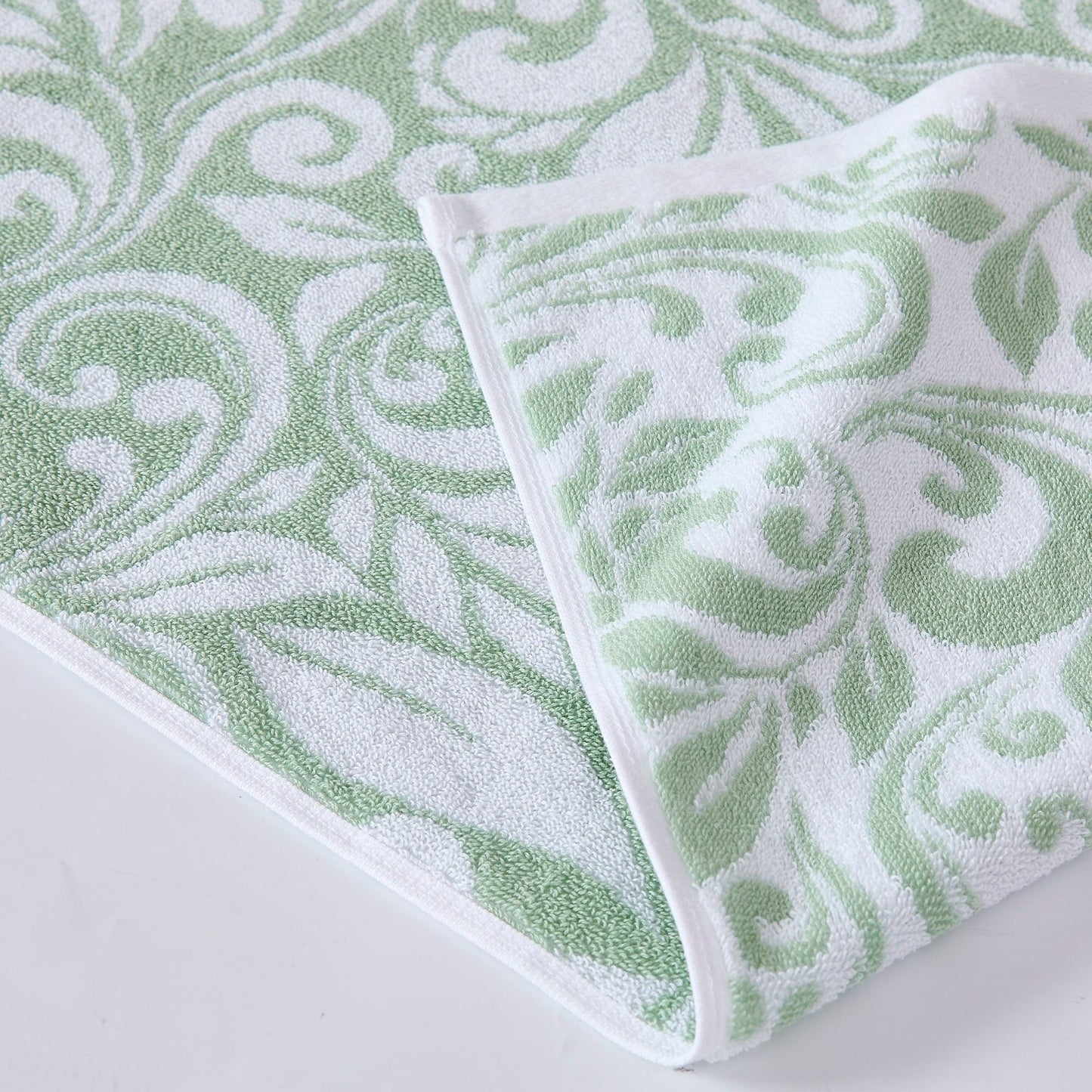 Modern Threads Trefoil Filigree 6 Piece Yarn Dyed Jacquard Towel Set