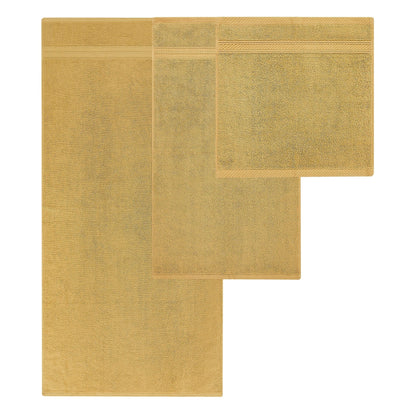 Modern Threads Trefoil Filigree 6 Piece Yarn Dyed Jacquard Towel Set