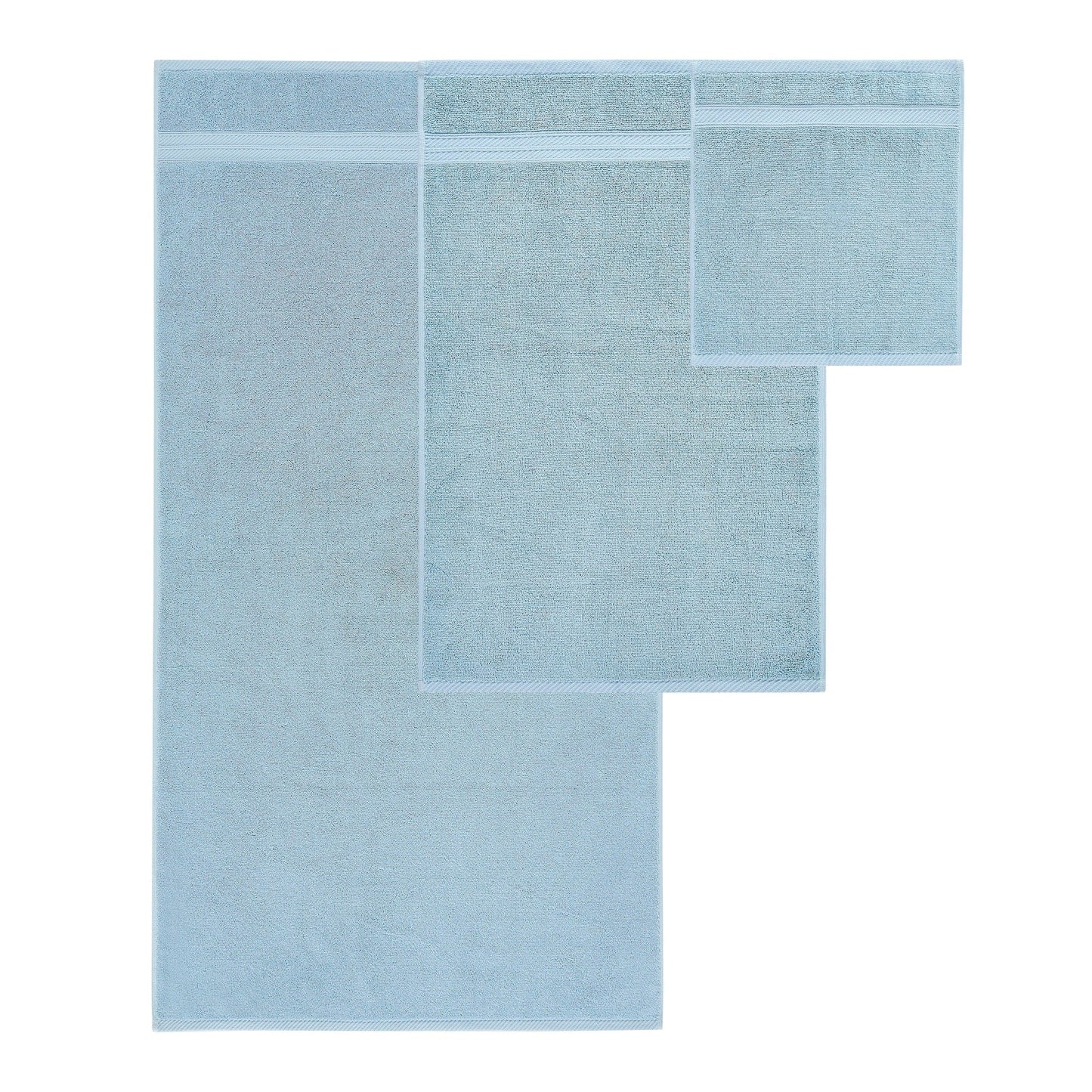 Modern Threads Trefoil Filigree 6 Piece Yarn Dyed Jacquard Towel Set