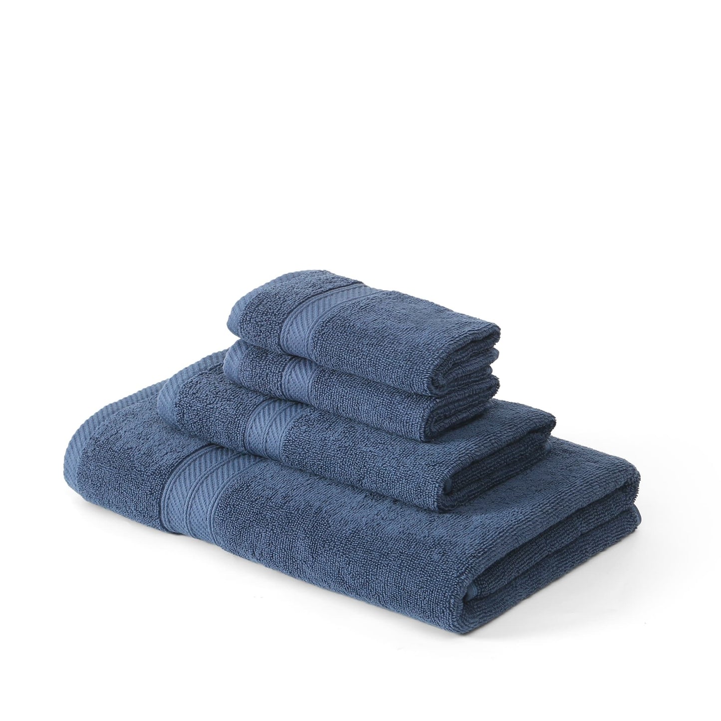 Modern Threads Trefoil Filigree 6 Piece Yarn Dyed Jacquard Towel Set