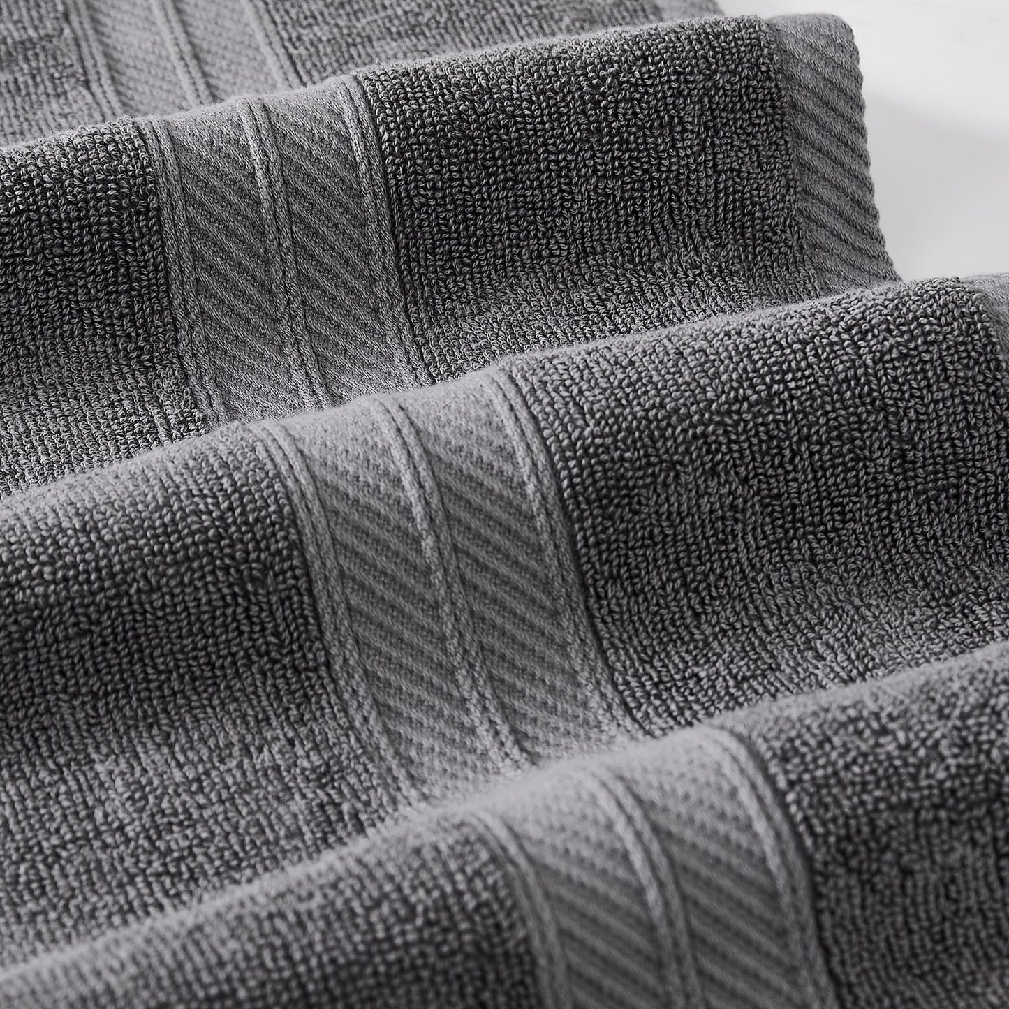 Modern Threads Trefoil Filigree 6 Piece Yarn Dyed Jacquard Towel Set