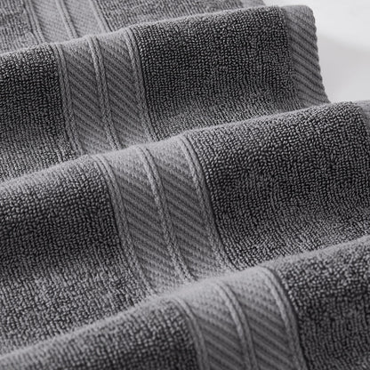 Modern Threads Trefoil Filigree 6 Piece Yarn Dyed Jacquard Towel Set