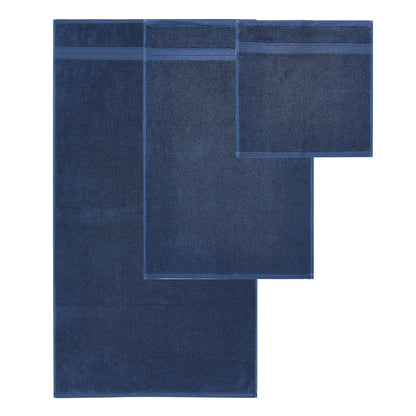 Modern Threads Trefoil Filigree 6 Piece Yarn Dyed Jacquard Towel Set