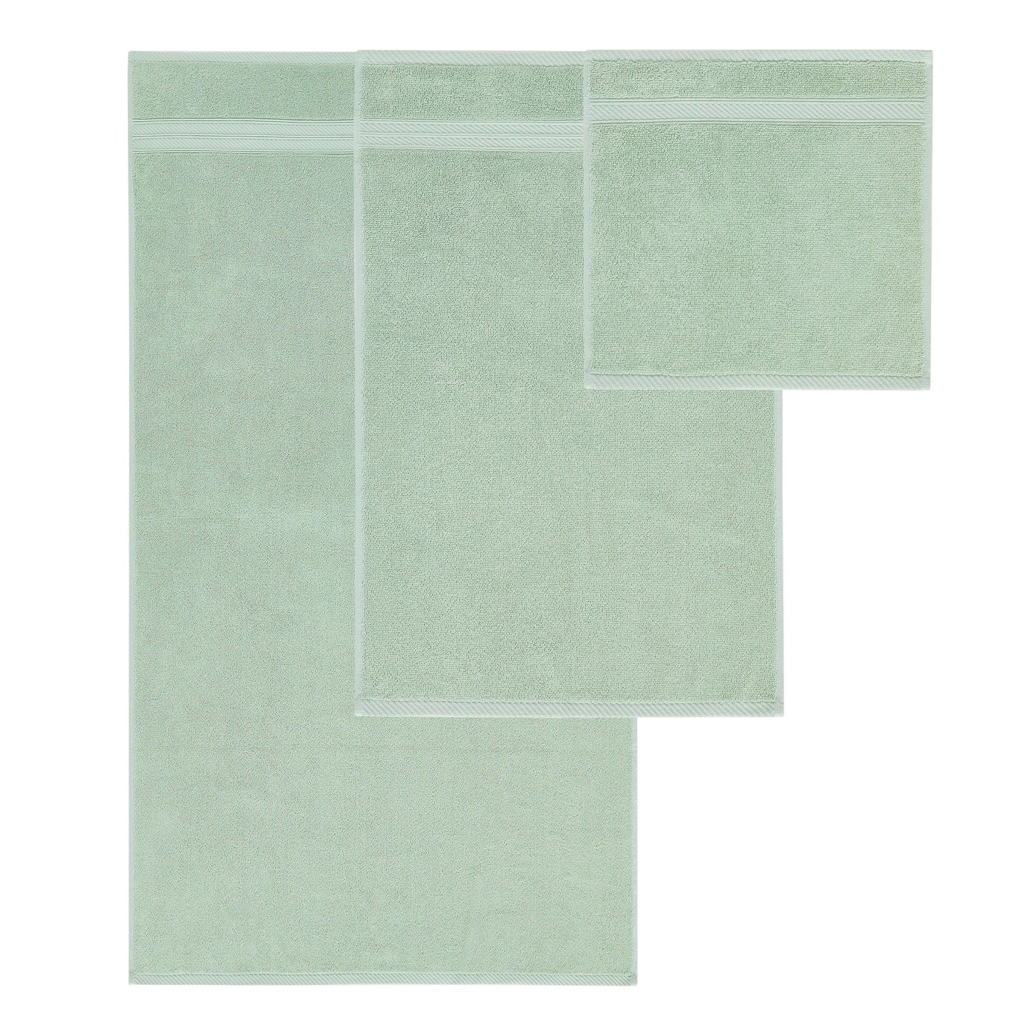 Modern Threads Trefoil Filigree 6 Piece Yarn Dyed Jacquard Towel Set