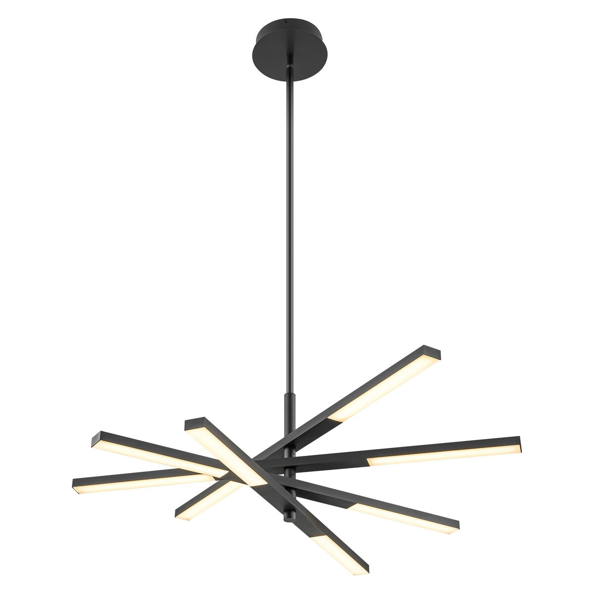 Modern Tiered Linear Sputnik Chandelier Warm Light 3000K Integrated LED Chandelier