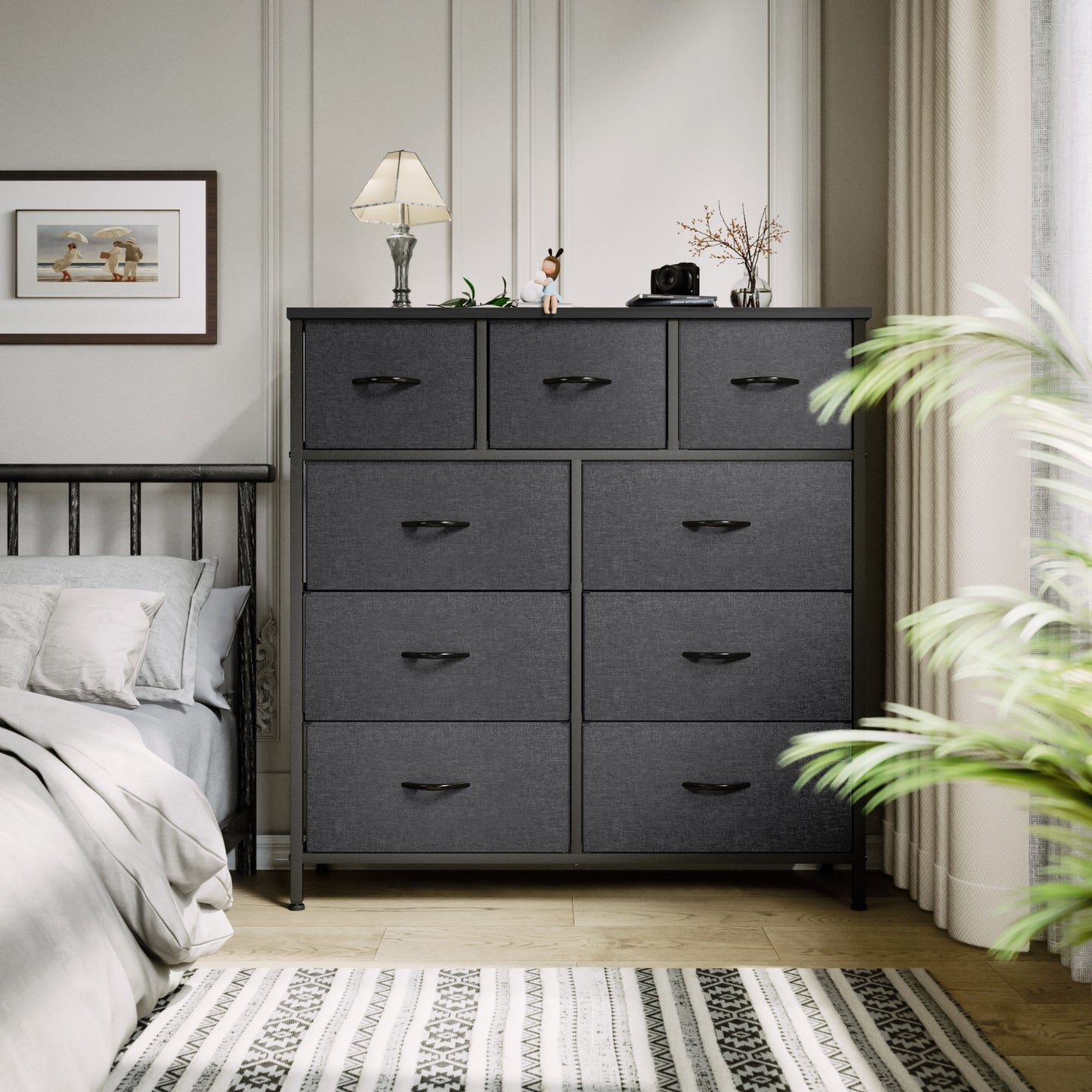 Modern 9-drawer Bedroom Dresser Storage Tower