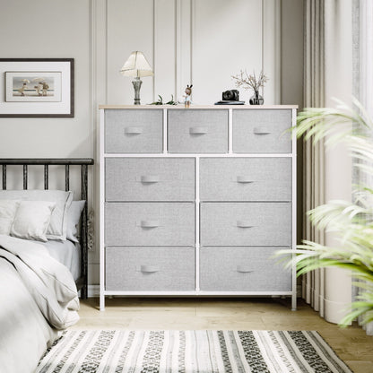 Modern 9-drawer Bedroom Dresser Storage Tower