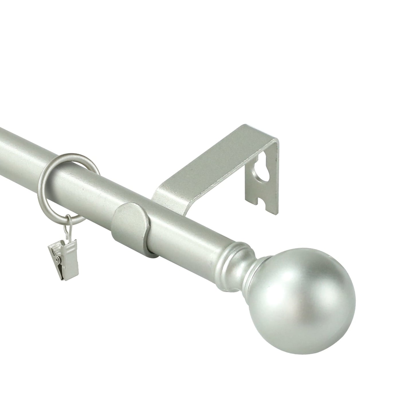 Mordern Round Ball Adjustable Curtain Rod with Curtain Rings