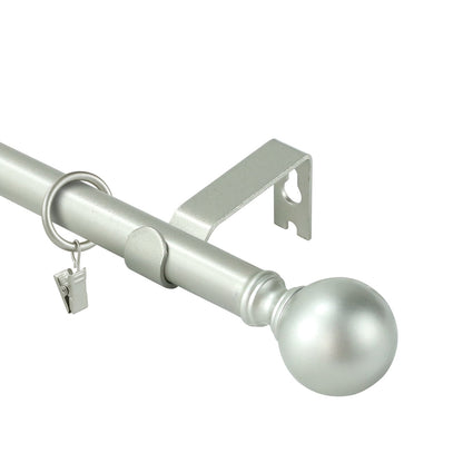 Mordern Round Ball Adjustable Curtain Rod with Curtain Rings