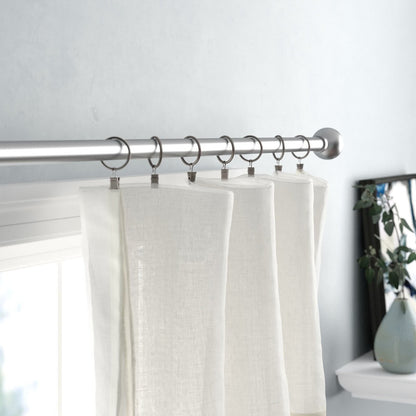 Mordern Round Ball Adjustable Curtain Rod with Curtain Rings