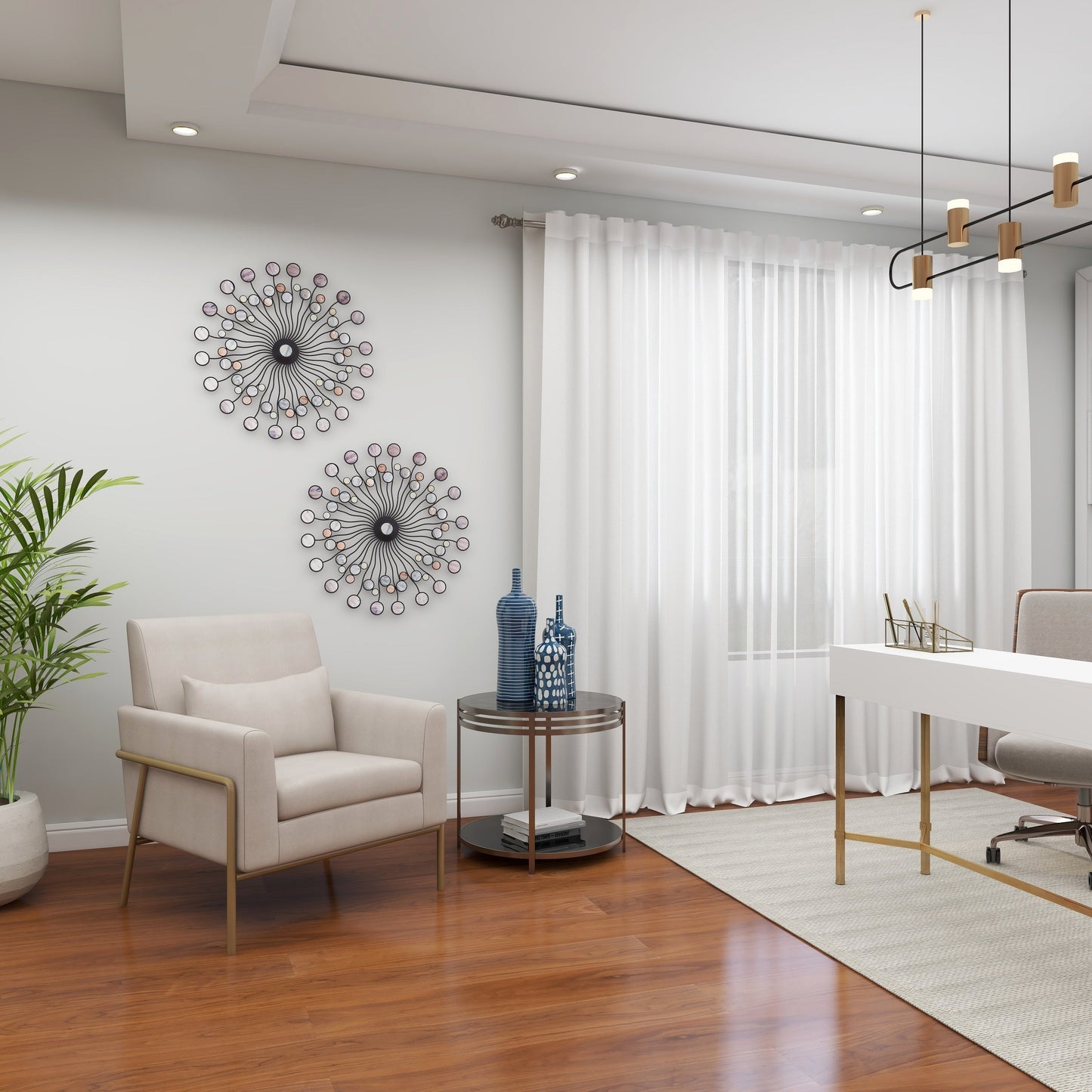 Abstract Metal Wall Decor