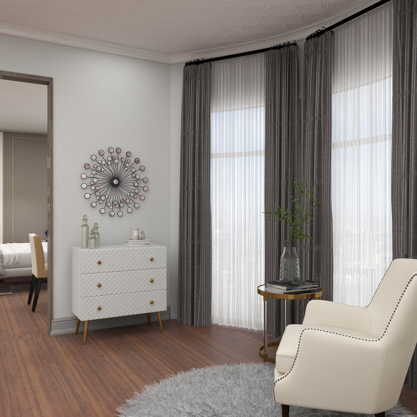 Abstract Metal Wall Decor