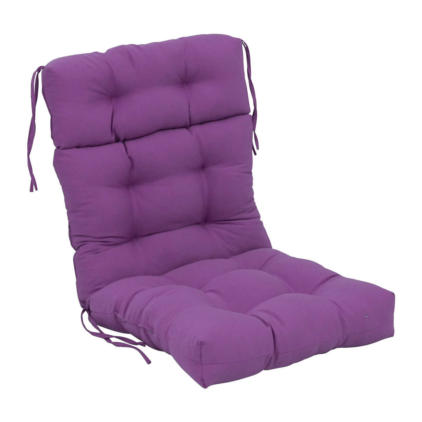 Multi-Section Tufted Twill Seat/Back Chair Cushion (Multiple Sizes)