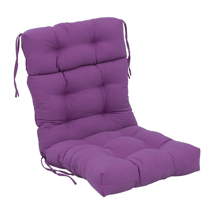 Multi-Section Tufted Twill Seat/Back Chair Cushion (Multiple Sizes)