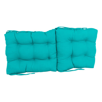 Multi-Section Tufted Twill Seat/Back Chair Cushion (Multiple Sizes)