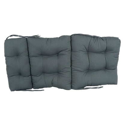 Multi-Section Tufted Twill Seat/Back Chair Cushion (Multiple Sizes)