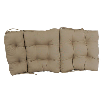 Multi-Section Tufted Twill Seat/Back Chair Cushion (Multiple Sizes)