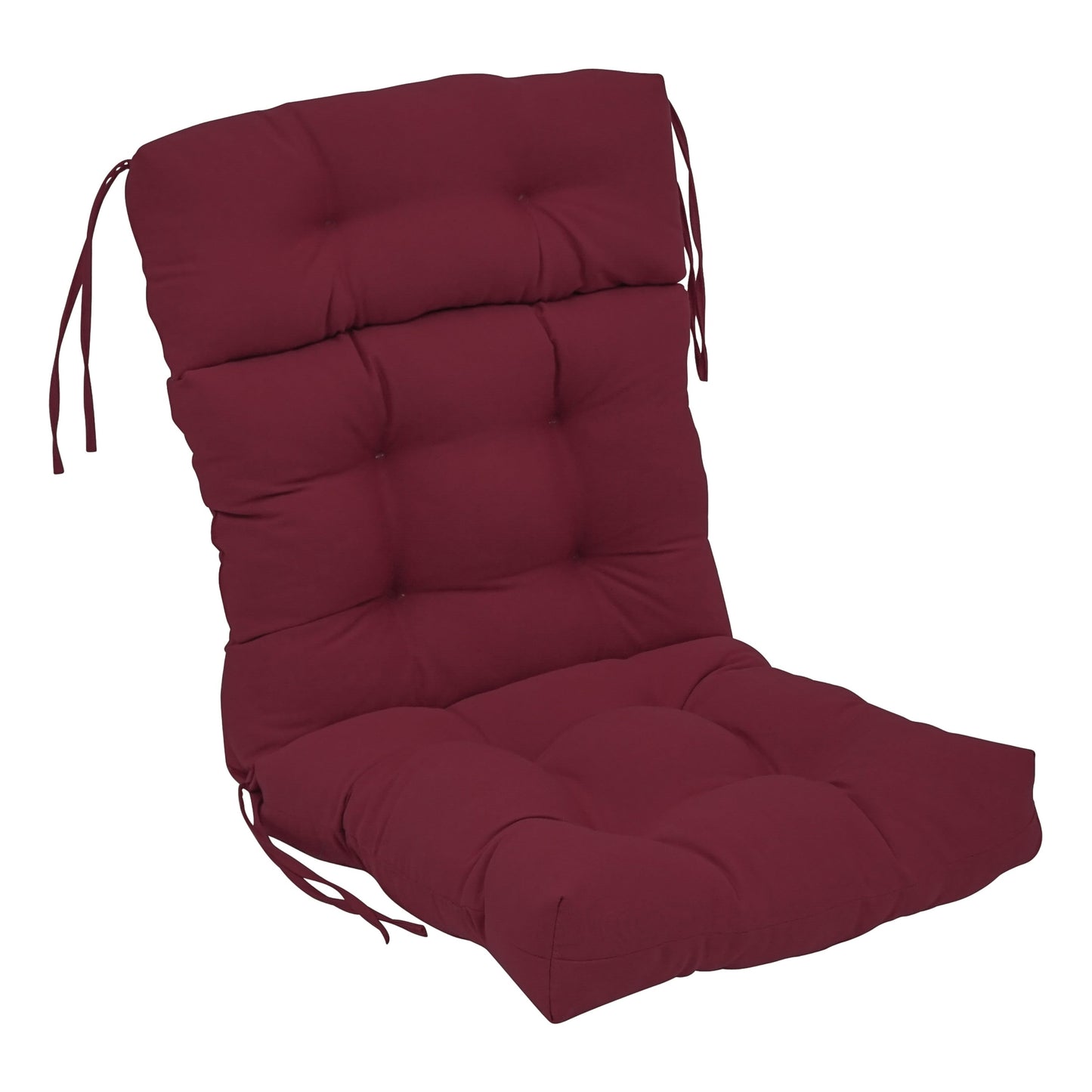 Multi-Section Tufted Twill Seat/Back Chair Cushion (Multiple Sizes)