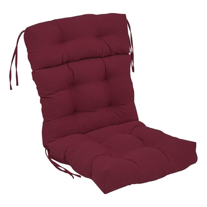 Multi-Section Tufted Twill Seat/Back Chair Cushion (Multiple Sizes)