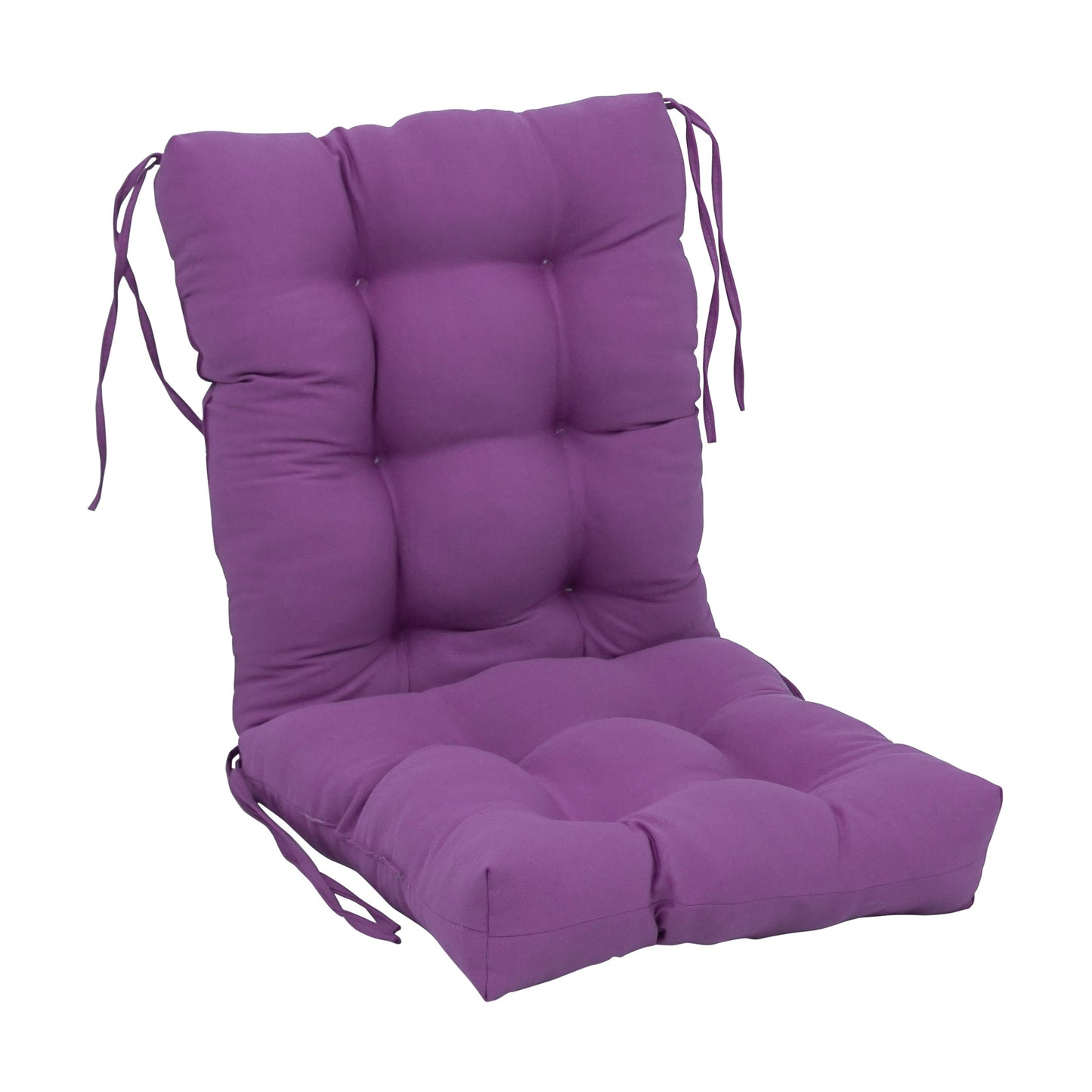 Multi-Section Tufted Twill Seat/Back Chair Cushion (Multiple Sizes)