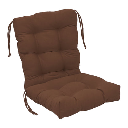 Multi-Section Tufted Twill Seat/Back Chair Cushion (Multiple Sizes)