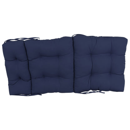 Multi-Section Tufted Twill Seat/Back Chair Cushion (Multiple Sizes)
