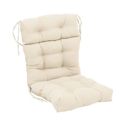 Multi-Section Tufted Twill Seat/Back Chair Cushion (Multiple Sizes)