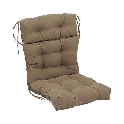 Multi-Section Tufted Twill Seat/Back Chair Cushion (Multiple Sizes)