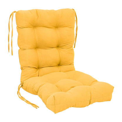 Multi-Section Tufted Twill Seat/Back Chair Cushion (Multiple Sizes)