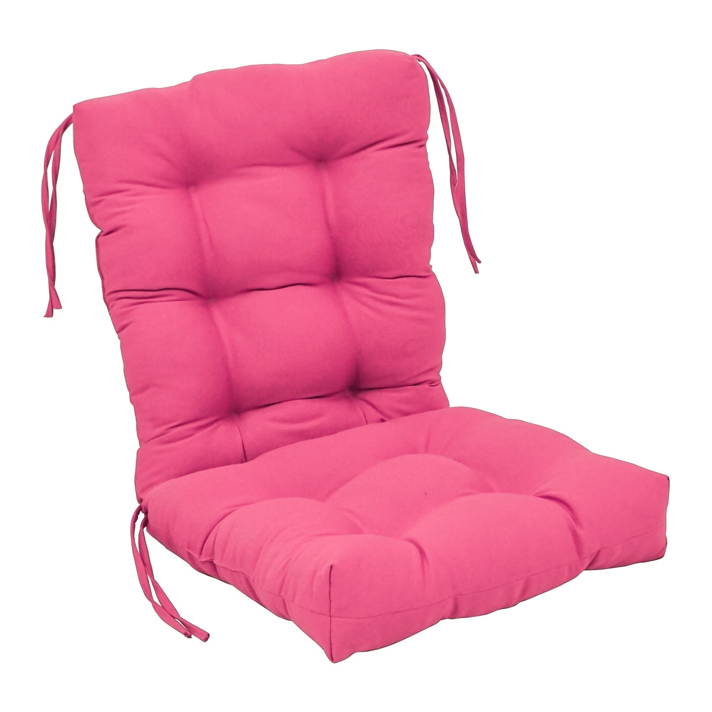 Multi-Section Tufted Twill Seat/Back Chair Cushion (Multiple Sizes)