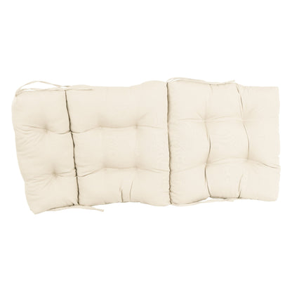 Multi-Section Tufted Twill Seat/Back Chair Cushion (Multiple Sizes)
