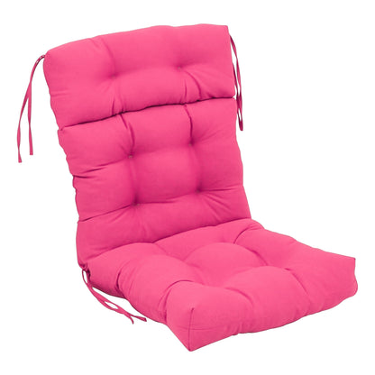 Multi-Section Tufted Twill Seat/Back Chair Cushion (Multiple Sizes)