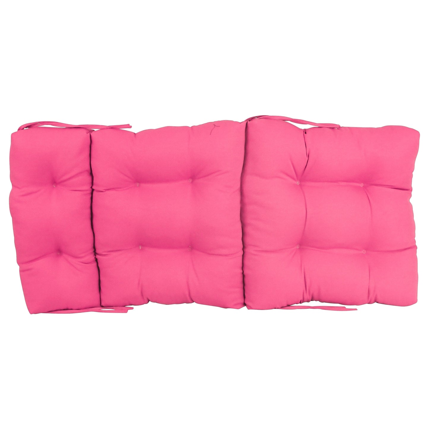 Multi-Section Tufted Twill Seat/Back Chair Cushion (Multiple Sizes)