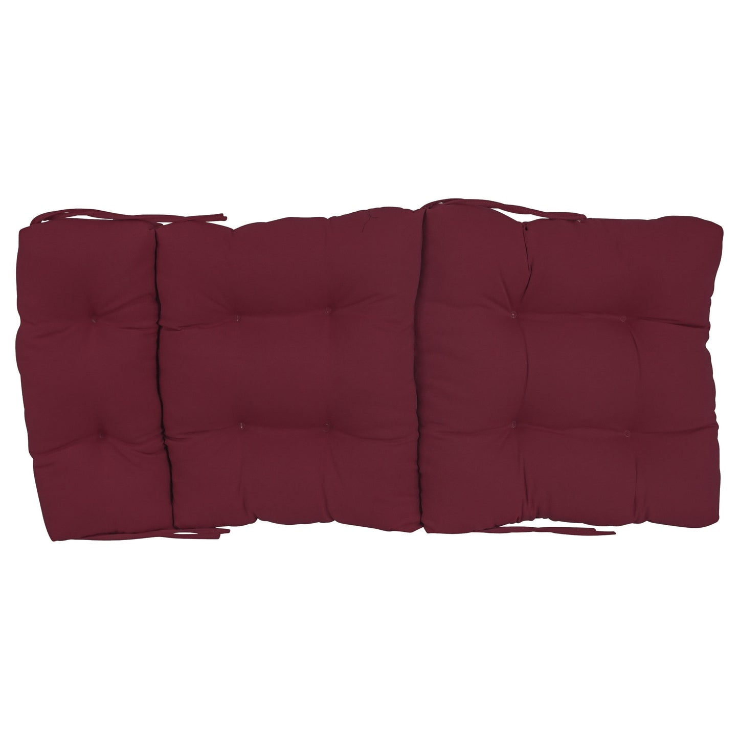 Multi-Section Tufted Twill Seat/Back Chair Cushion (Multiple Sizes)