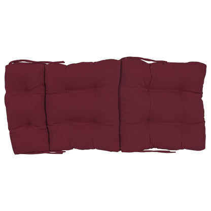 Multi-Section Tufted Twill Seat/Back Chair Cushion (Multiple Sizes)