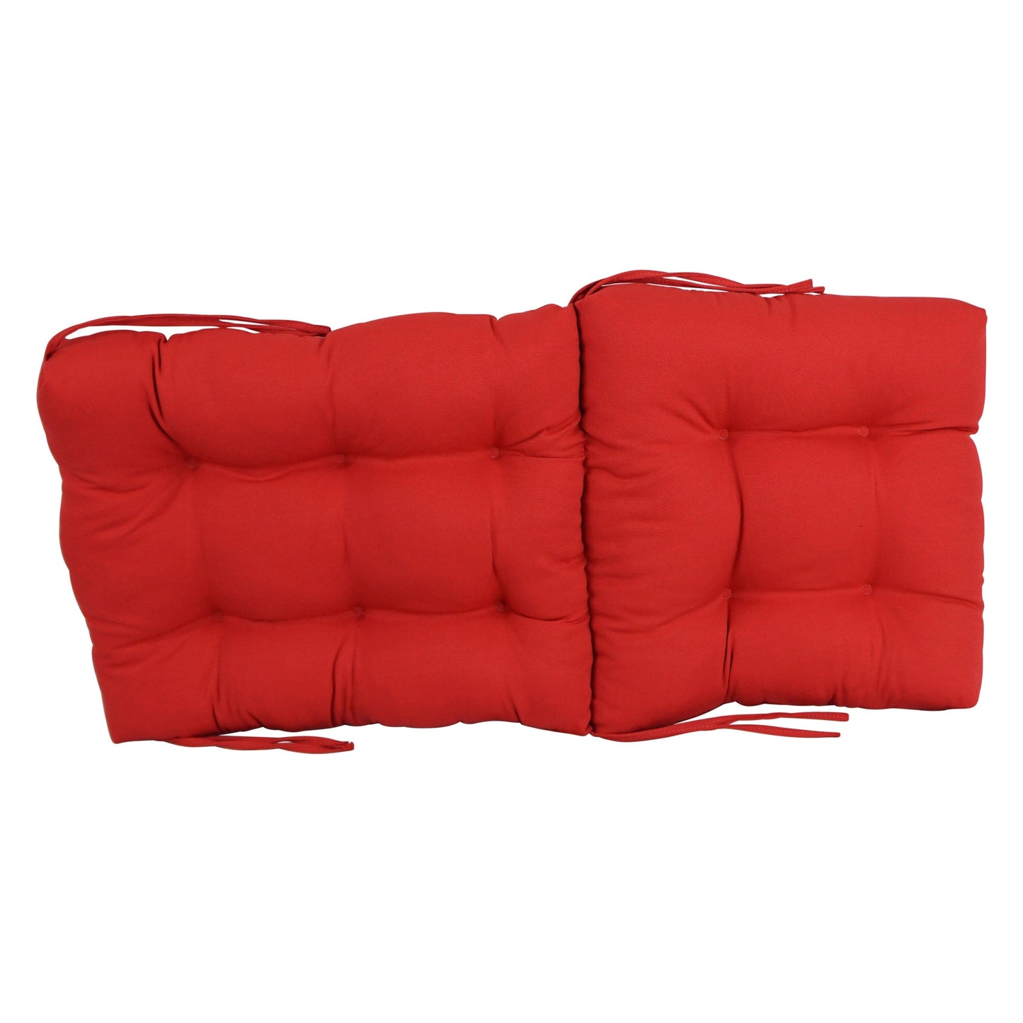 Multi-Section Tufted Twill Seat/Back Chair Cushion (Multiple Sizes)
