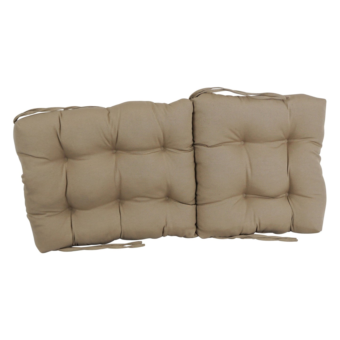 Multi-Section Tufted Twill Seat/Back Chair Cushion (Multiple Sizes)