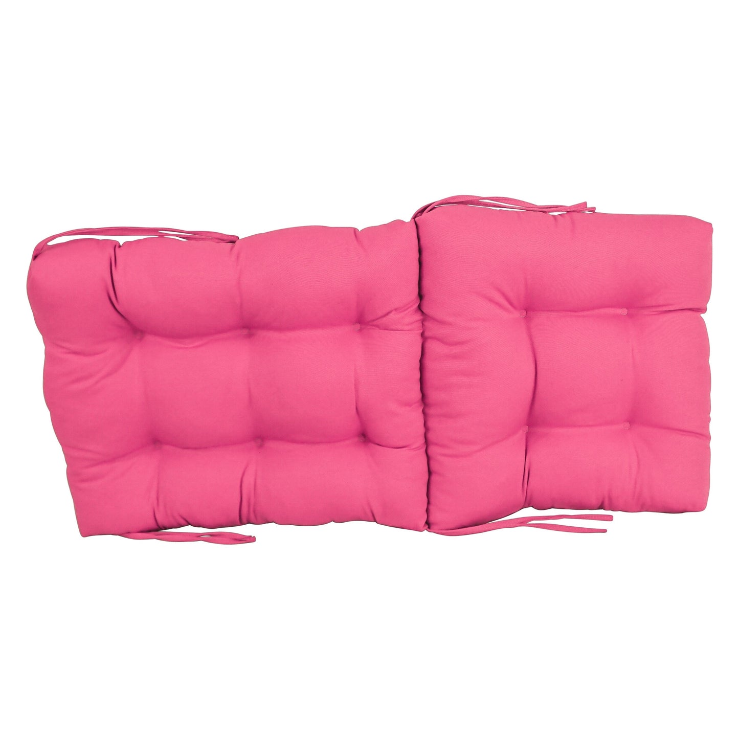 Multi-Section Tufted Twill Seat/Back Chair Cushion (Multiple Sizes)