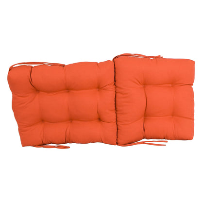 Multi-Section Tufted Twill Seat/Back Chair Cushion (Multiple Sizes)