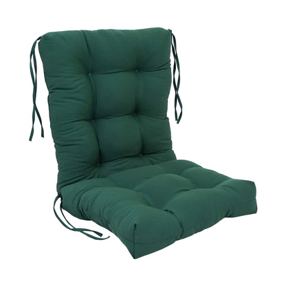 Multi-Section Tufted Twill Seat/Back Chair Cushion (Multiple Sizes)