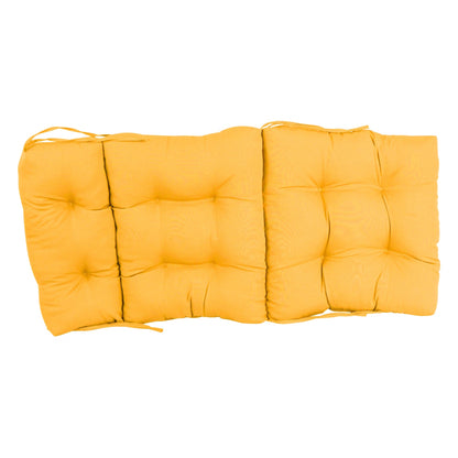 Multi-Section Tufted Twill Seat/Back Chair Cushion (Multiple Sizes)