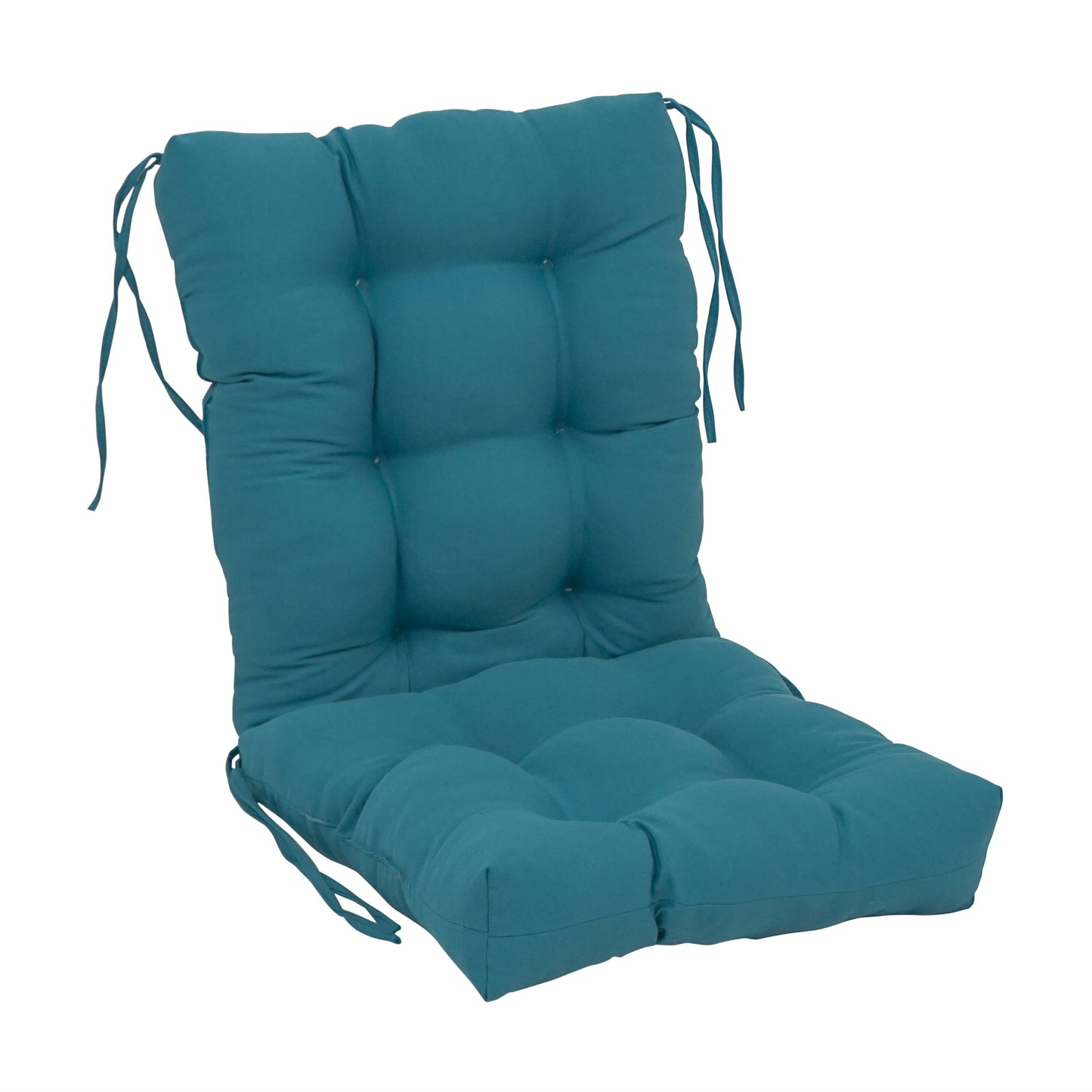 Multi-Section Tufted Twill Seat/Back Chair Cushion (Multiple Sizes)