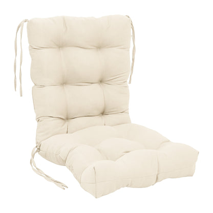 Multi-Section Tufted Twill Seat/Back Chair Cushion (Multiple Sizes)