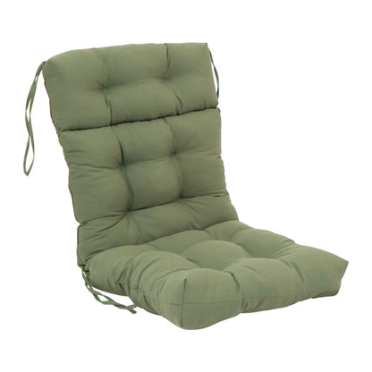 Multi-Section Tufted Twill Seat/Back Chair Cushion (Multiple Sizes)